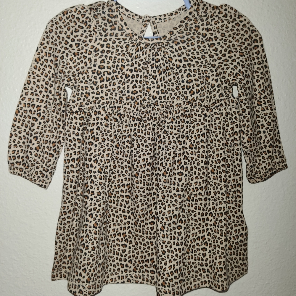 Gap girls cheetah print dress